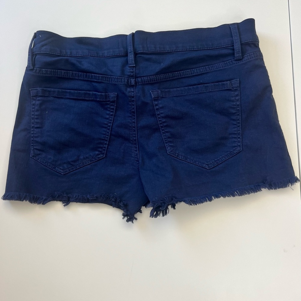 LOFT Dark Blue Shorts Cutoffs Size 6 - Picture 2 of 14